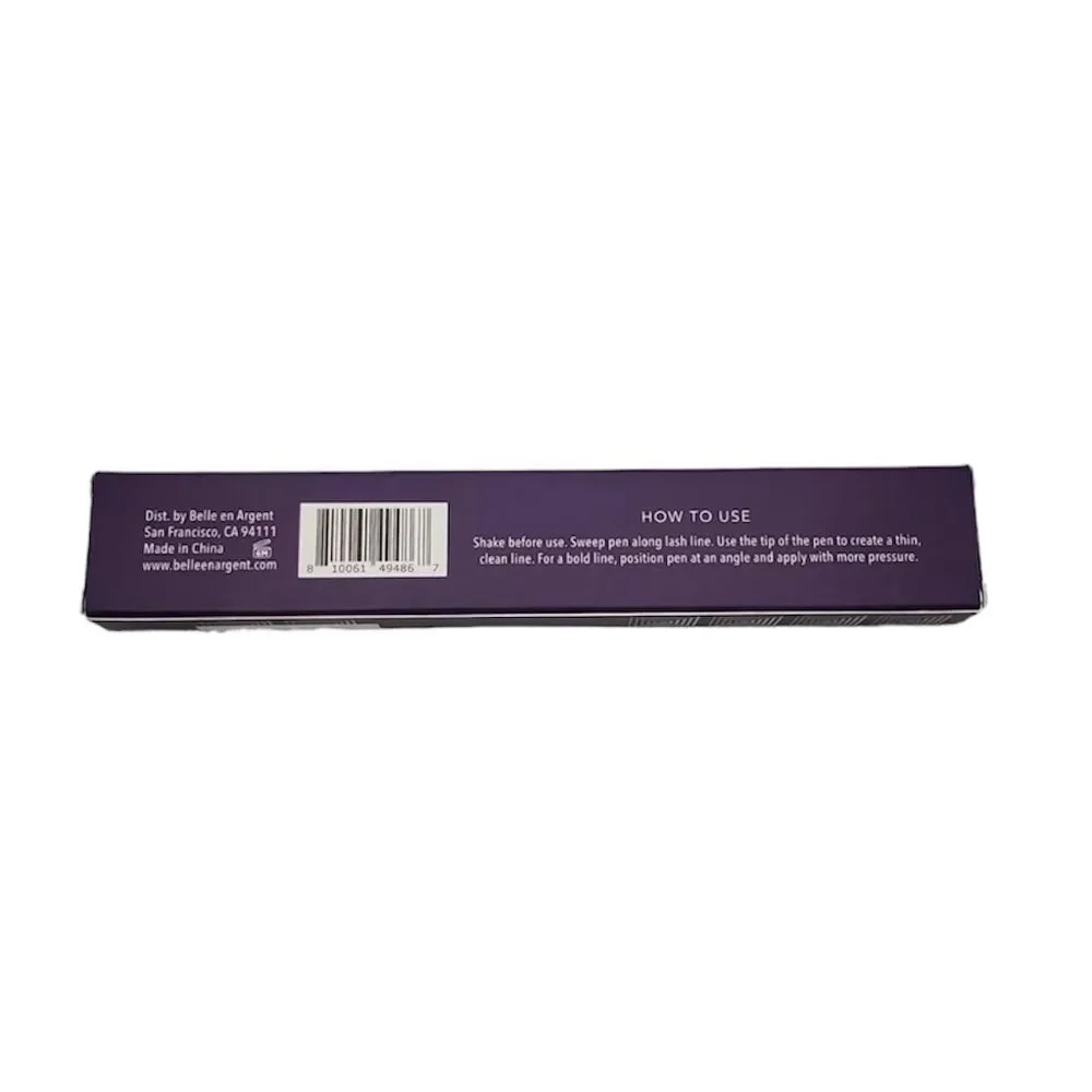 Belle En Argent Fine Print Liquid Liner • Black • NEW